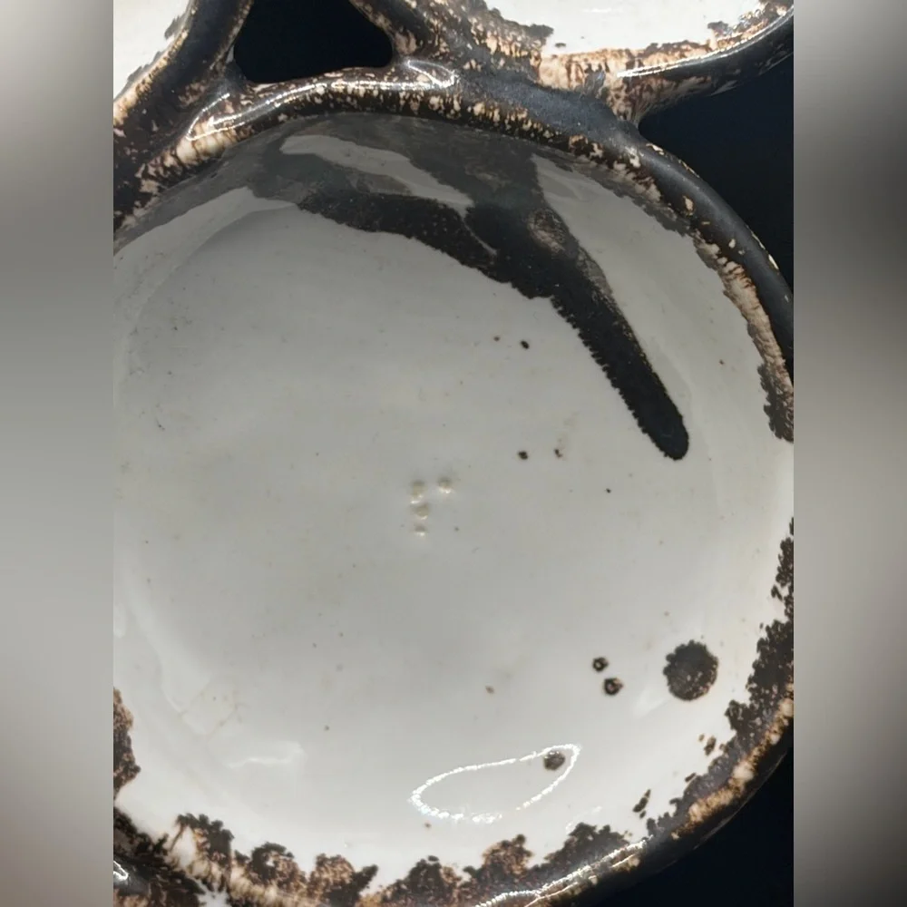 Handmade Trademarked Drip Glaze Ceramic Serving Dish Platter Tray Tableware